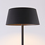Lampadaire Rivet avec liseuse solaire rechargeable - noir
