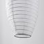 Lampion solaire Pyra - suspension solaire en nylon blanc