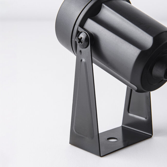 Lot de 4 spots de jardin noirs avec télécommande - inclinables