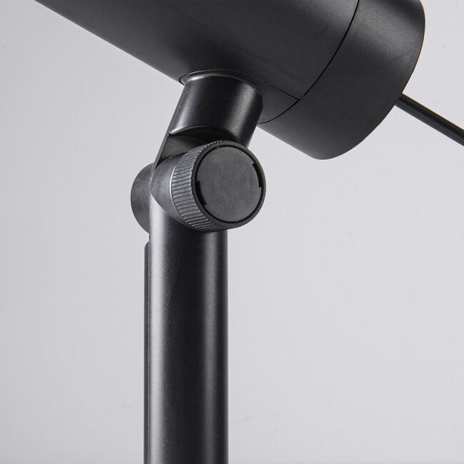 Lot de 4 spots de jardin modernes et inclinables avec télécommande – noir