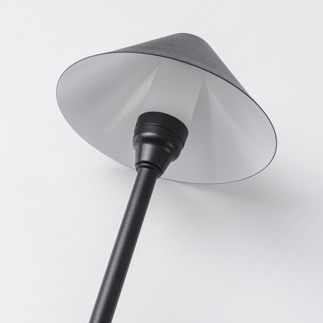 Lot de 4 lampes d'extérieur compactes avec télécommande – noir avec LED dimmable