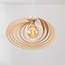 Suspension Lysa - abat-jour ouvert en bois - naturel