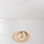 Suspension Lysa - abat-jour ouvert en bois - naturel
