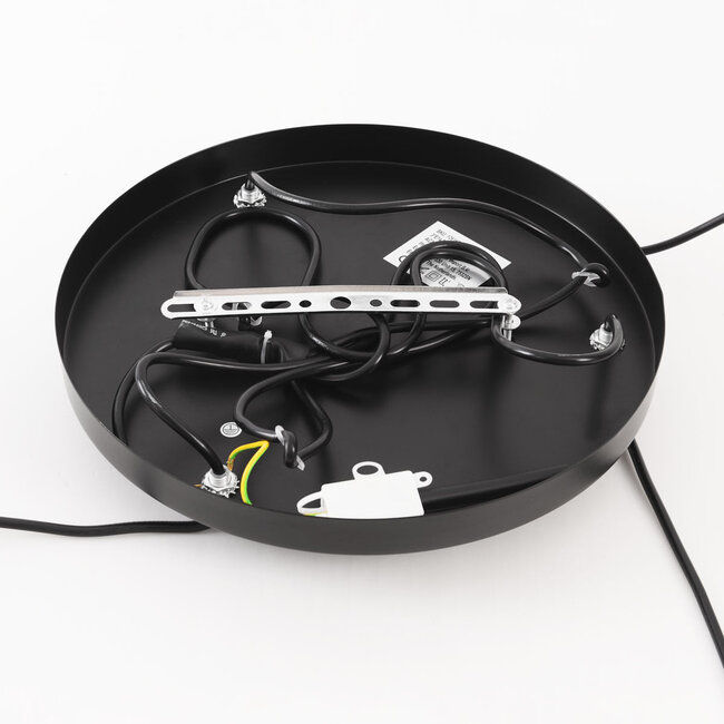 Suspension Lumra en corde noire et naturelle – 3 lumières