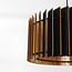 Suspension Vyra en bois noir à l'intérieur naturel