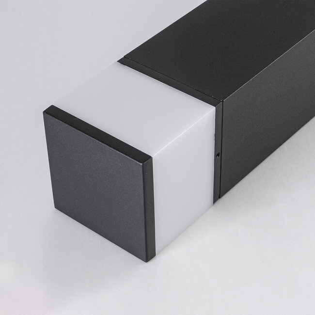 Lampe d'extérieur sur pied avec prise Ute – noir, avec diffuseur et 2 prises