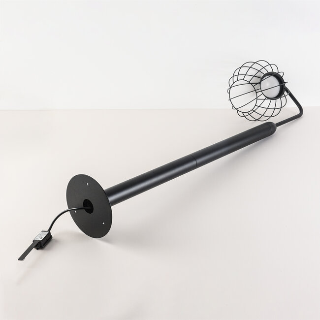 Lampe d'extérieur moderne Eclipso – noire avec lumière blanche chaude