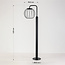 Lampe d'extérieur sur pied Eclipso noire à LED intégrée