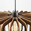 Suspension Inzai en bois foncé – ronde