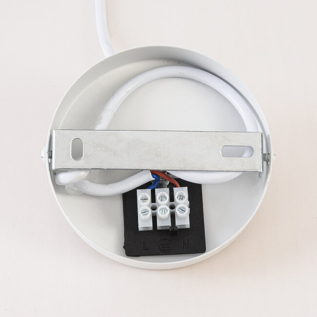 Suspension naturelle Tarima en coton tressé couleur crème et café