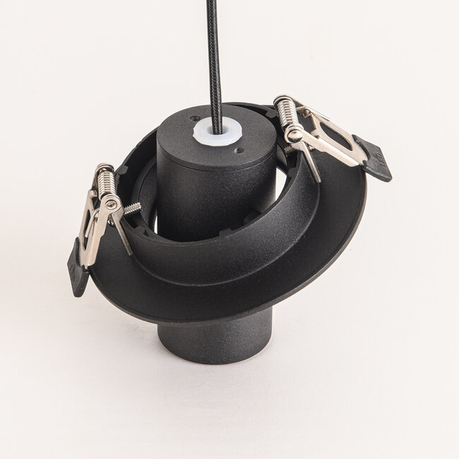 Spot encastrable apparent – noir Ø10 cm