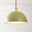 Suspension moderne Mirae en vert mat doux avec intérieur blanc