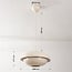 Suspension rétro moderne Orbia - beige clair brillant