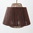 Suspension bohème Yra - corde de coton taupe et brun foncé