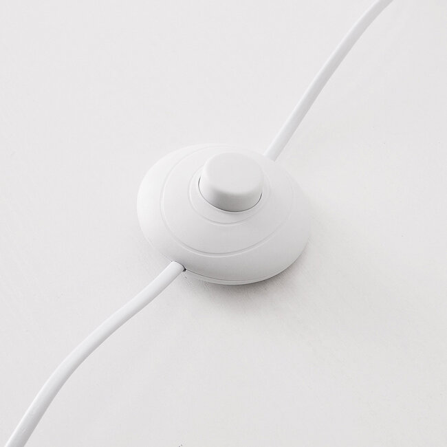 Lampe arc sur pied Arc avec abat-jour métallique beige