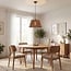 Suspension Tami - bronze chaud et abat-jour en bambou