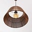 Suspension Tami - bronze chaud et abat-jour en bambou