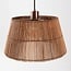 Suspension Tami - bronze chaud et abat-jour en bambou