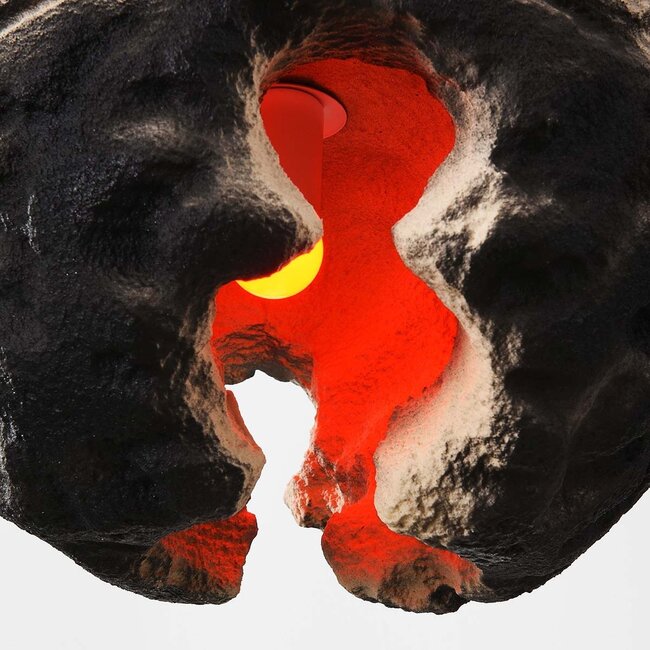 Suspension design Wabi Sabi Crate - beige sable et noir