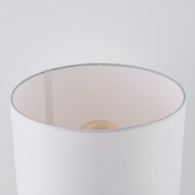 Lampe de table bohème chic Ranpu avec abat-jour blanc