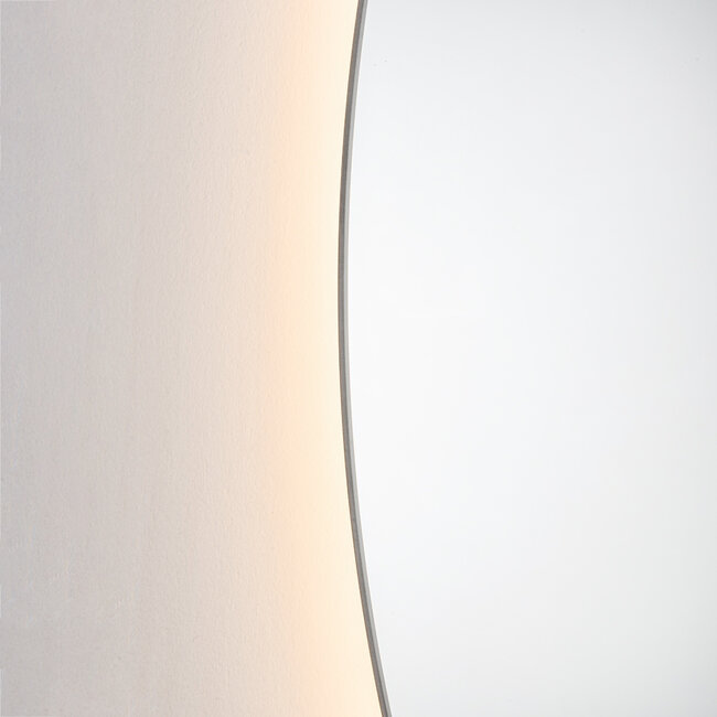 Miroir de salle de bain Lustra Ø80 cm – dimmable par effleurement, réglable en couleur avec chauffage