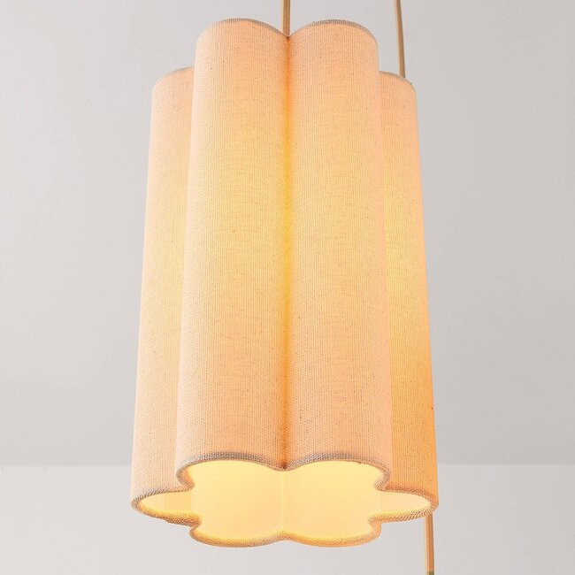 Suspension Orva à 3 lumières - lin beige