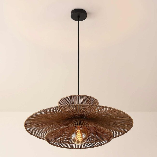 Suspension Ikera en corde de papier naturel Ø60 cm