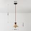 Suspension Japandi Mara - travertin (pierre naturelle) et bois