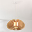 Suspension Rorka - lamelles en bois et diffuseur