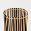 Lampadaire Lori en bambou noir et naturel