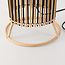 Lampadaire Lori en bambou noir et naturel