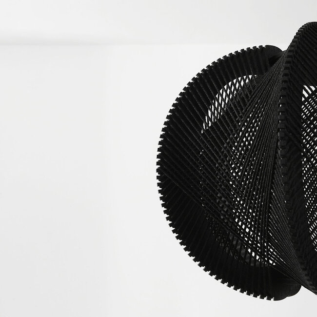 Suspension Wildlum en corde de coton noir