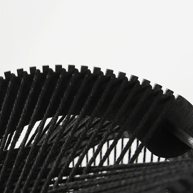 Suspension Wildlum en corde de coton noir