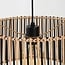 Suspension Lora - bambou en noir et naturel