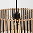 Suspension Lora en bambou noir et naturel