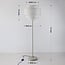 Lampadaire Zhuo avec abat-jour en lin - beige