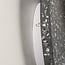 Applique ronde Vero en ciment et verre blanc laiteux, aspect terrazzo gris foncé