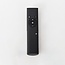 Suspension Valira à 5 lumières - chrome noir et verre fumé, télécommande et intensité variable