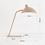 Lampe à poser Virello avec abat-jour réglable - beige sable