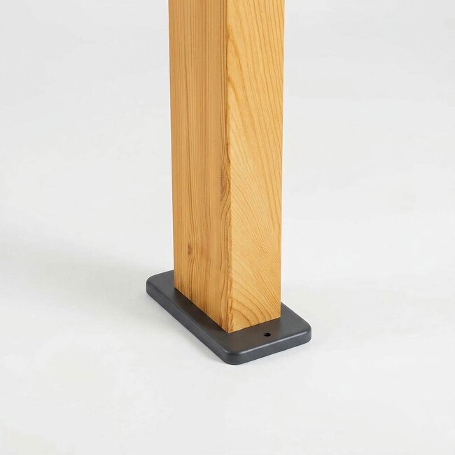 Lampe d'extérieur sur pied en aspect bois - Xenia