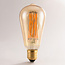 Lampe 4.5W avec filament croisé, 2200K, verre ambré, Ø64 - dimmable