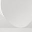Plafonnier Korena avec forme fluide et abat-jour aspect soie - blanc
