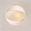 Plafonnier Trenara avec abat-jour aspect soie blanc et forme fluide