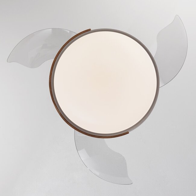 Ventilateur de plafond Vjetar avec LED intégrée et pales escamotables - blanc