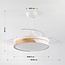 Ventilateur de plafond Vjetar avec LED intégrée et pales escamotables - blanc