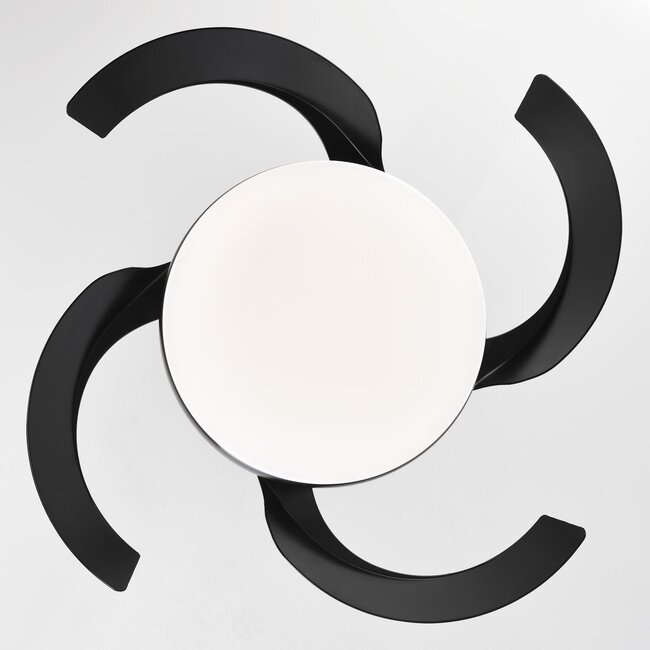 Ventilateur de plafond noir avec source lumineuse intégrée - Ventu
