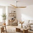 Ventilateur de plafond Iska en aspect bois de hêtre avec télécommande