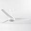 Ventilateur de plafond Angin avec LED intégrée et télécommande - blanc