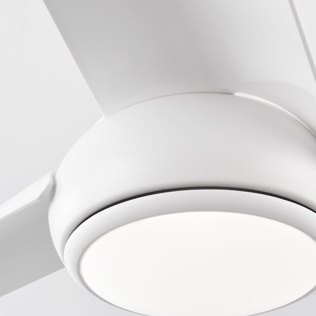 Ventilateur de plafond Angin avec LED intégrée et télécommande - blanc