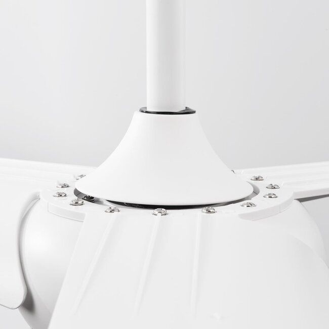 Ventilateur de plafond Angin avec LED intégrée et télécommande - blanc